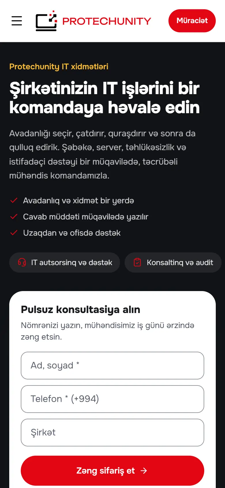 IT xidmətləri